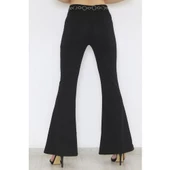 Zhl Butik Kemerli Ispanyol Paça Pantolon 24193.5176 - 4