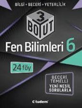 6. Sınıf Fen Bilimleri 3 Boyut Yeni Nesil Sorularla Tudem Yayınları - 1