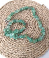 Kolye Aventurin Kırık Doğal Taş Kolye Gerdanlık Çakra Enerji Takı Aksesuar thumbnail 2