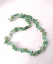 Kolye Aventurin Kırık Doğal Taş Kolye Gerdanlık Çakra Enerji Takı Aksesuar thumbnail 3