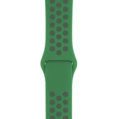 Apple Watch 38-40 mm Silikon Kayış - Koyu Yeşil / Gri - 1