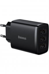 Baseus Kompakt 3 Usb Portlu 17w Hızlı Şarj Başlığı Adaptörü - 1