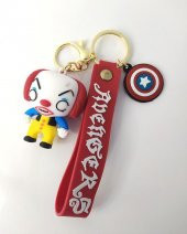 Anahtarlık Halloween Cadılar Bayramı Palyaço Silikon Anahtarlık Çanta Süsü Karakter Figür Oyuncak Aksesuar 14512 - 1