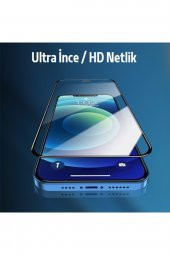 Ally Iphone 12-12 Pro 5d Kavisli Full Tempered Cam Ekran Koruyucu Siyah thumbnail 1