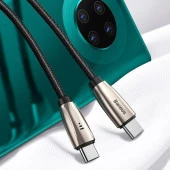 BASEUS AITA Led Işıklı Type-C Hızlı Şarj Kablosu PD2.0 60W(20V 3A) 1metre thumbnail 2