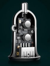 Baseus Grain Pro Dual Usb 4.8A Max Çıkışlı Hızlı Araç Şarj Başlık - 2