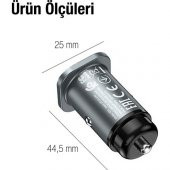 Hoco Nz4 Çift USB 24W Hızlı Şarj Araç Çakmaklık Şarj Adaptörü Oto Şarj Başlığı - 4