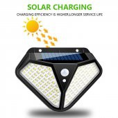 Sensörlü Solar Dış Mekan 102 Ledli Bahçe Lamba - 1