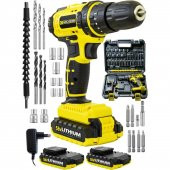 Graizer 58V5ah Darbeli Metal Şansıman Bakır Sargılı Çift Akülü Şarjlı Vidalama Matkap Set - 1