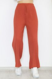 Zhlbutik Fitilli Pantolon Açıkkiremit - 4