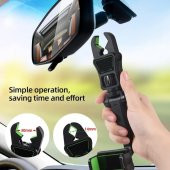 Zhltools 360 Derece Dönebilir Ağızlı Dikiz Aynası Telefon Tutucu - 3