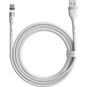 Baseus Zinc Safe Manyetik USB Kablo Şarj USB Type C Başlık 3.0A 1 mt CATXC-M02 - 1