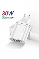 Kuulaa Mirror 3 Usb Qc3.0+pd 30w Hızlı Şarj Dijital Ekran Şarj Başlık - 1