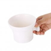 Zhltools Beyaz Tasarım Saplı Traş Kasesi - 3