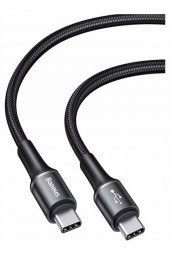 Baseus Halo Data Usb-c - Type-c 1 Metre 60W Şarj Data Kablosu - 1
