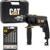 Cat DX17.1 750W 13 mm Profesyonel Darbeli Matkap + 8 Parça Aksesuar - 1