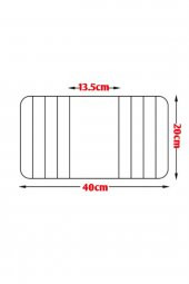 Zhlhome Koyu Kahve Koltuk Tepsisi Yan Sehpa Tesbih Cevizi 20x40 Cm - 4