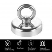 Valkyrie D25 19kg Fishing Magnet 25mm Askılı Güçlü Neodyum Mıknatıs - 2