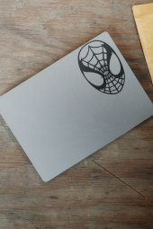 LENOVO 10-10.9 inç Spiderman maskeli notebook sticker modeli 15x10cm - 2