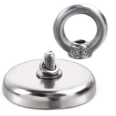 Valkyrie D36 Neodyum Mıknatıs 36mm 41kg Askılı Güçlü Fishing Salvage Magnet - 3