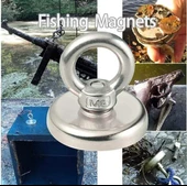 Valkyrie D36 Neodyum Mıknatıs 36mm 41kg Askılı Güçlü Fishing Salvage Magnet - 7