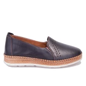 Polaris 104040 Siyah Ortopedik Günlük Deri Kadın Ayakkabı - 2