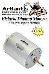 Dinamo Motoru 6 V 1 Adet Elektrik Üreten Motor Eğitici Hobi Okul Deney Elektrik Motoru Deneyler İçin - 1