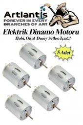 Dinamo Motoru 6 V 5 Adet Elektrik Üreten Motor Eğitici Hobi Okul Deney Elektrik Motoru Deneyler İçin - 1
