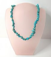 Kolye Turkuaz Kırık Doğal Taş Kolye Gerdanlık Çakra Enerji Takı Aksesuar - 1