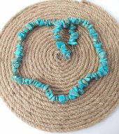 Kolye Turkuaz Kırık Doğal Taş Kolye Gerdanlık Çakra Enerji Takı Aksesuar - 2