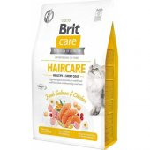 Brit Care Haircare Somonlu ve Tavuklu Yetişkin Kedi Maması 2 kg - 1