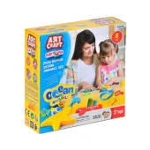 03574 Okyanus Hayvanları Seti Oyun Hamuru 150 gr -Dede - 1
