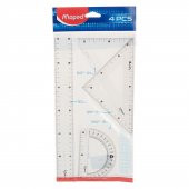 Maped 4lü Eko 30 cm Kristal Cetvel Seti 242830 - 1