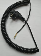 3x0.75 mm Ucu Açık Spiral Power Kablosu 2.5 Metre - 1
