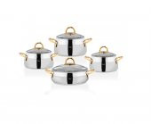 Taç Miranda 8 Prç Çelik Çeyiz Seti (Gold Sap) TAC-4719 - 1