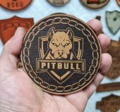PİTBULL - Deri PEÇ2 - Arma - Askeri Patch pitbul peç patch 8 cm Çap - 2