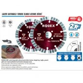 Rodex Lazer Kaynaklı Turbo Elmas Kesme Diski 125 mm - 2