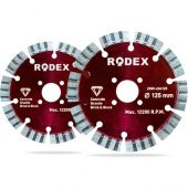 Rodex Lazer Kaynaklı Turbo Elmas Kesme Diski 125 mm - 1