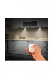 Watton Uzaktan Kumandalı 3 Lü Spot Led Lamba Kablosuz Pilli Işıldak - 1