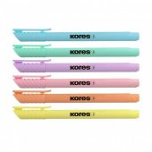 Kores Fosforlu Kalem Fine Pastel 6 Lı 36246 - 1