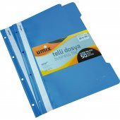 Umix Telli Dosya Eco Plastik Mavi 500lü paket - 2