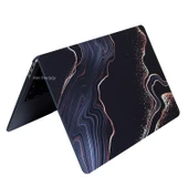 MacBook Air 13.6 M2 M3 M4 Kilif Mermer Desenli Marble15NL Ince TPU Lazer Baskili Sert Kapak thumbnail 5