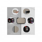 NPO B&B Small Case Ultra Darbe Korumalı,Kablo,HDD ve Aksesuar için Çok Amaçlı HardCase Çanta-Vizon - 8