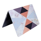 MacBook Air Sert Kapak Kilif 13 Inc M2 M3 M4 Geometrik Desenli Ince TPU Lazer Baski thumbnail 5