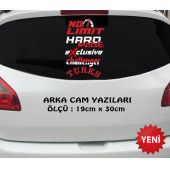 limti yok hard türk oto araba sticker seti- oto araba cam uyumlu - 1