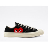 Converse x Comme des Garçons PLAY Chuck  Kısa Günlük Spor Ayakkabı - 1