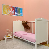 2 Katlı Müslin Bebek Nevresim Takımı Organik Bebek Uyku seti Beşik Nevresim Pamuk Bebek Nevresim Set - 1