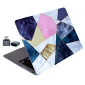 MacBook Air 13 Sert Kapak Mermer Desenli İnce Hafif Darbe Koruma Hard Case – A2337 A2179 A1932 thumbnail 5