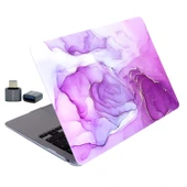 MacBook Air 13 Sert Kapak Mermer Desenli İnce Hafif Darbe Koruma Hard Case – A2337 A2179 A1932 thumbnail 4