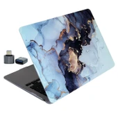 MacBook Air 13 Sert Kapak Mermer Desenli İnce Hafif Darbe Koruma Hard Case – A2337 A2179 A1932 thumbnail 3